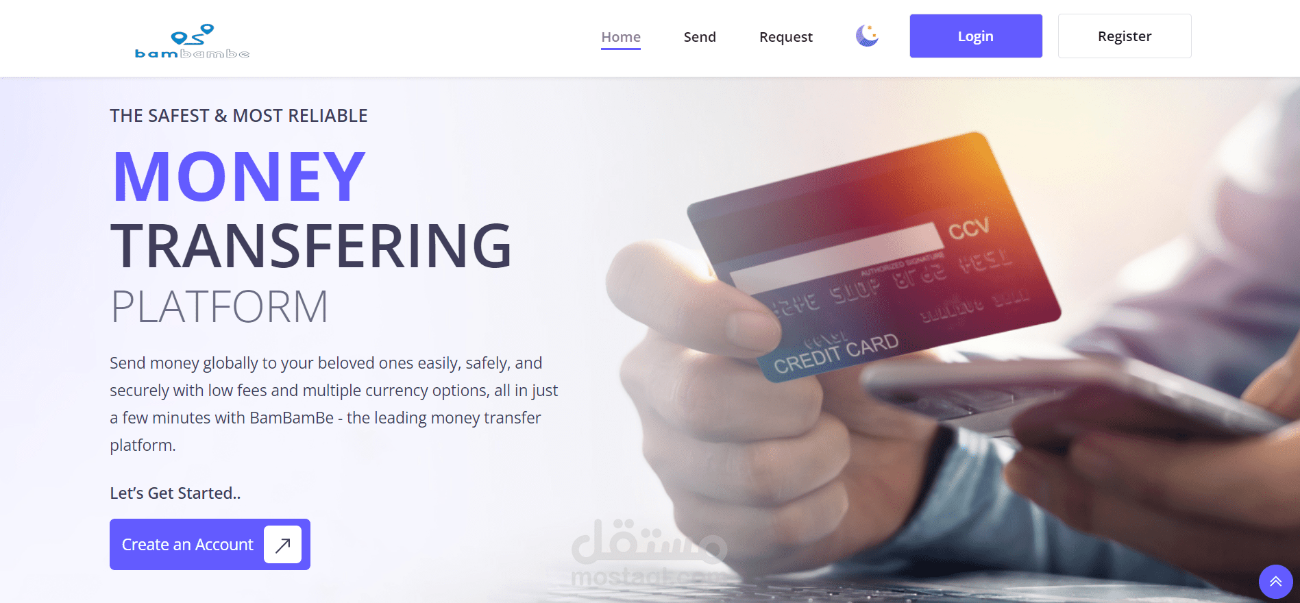 تطوير موقع لتحويل الأموال عبر الإنترنت