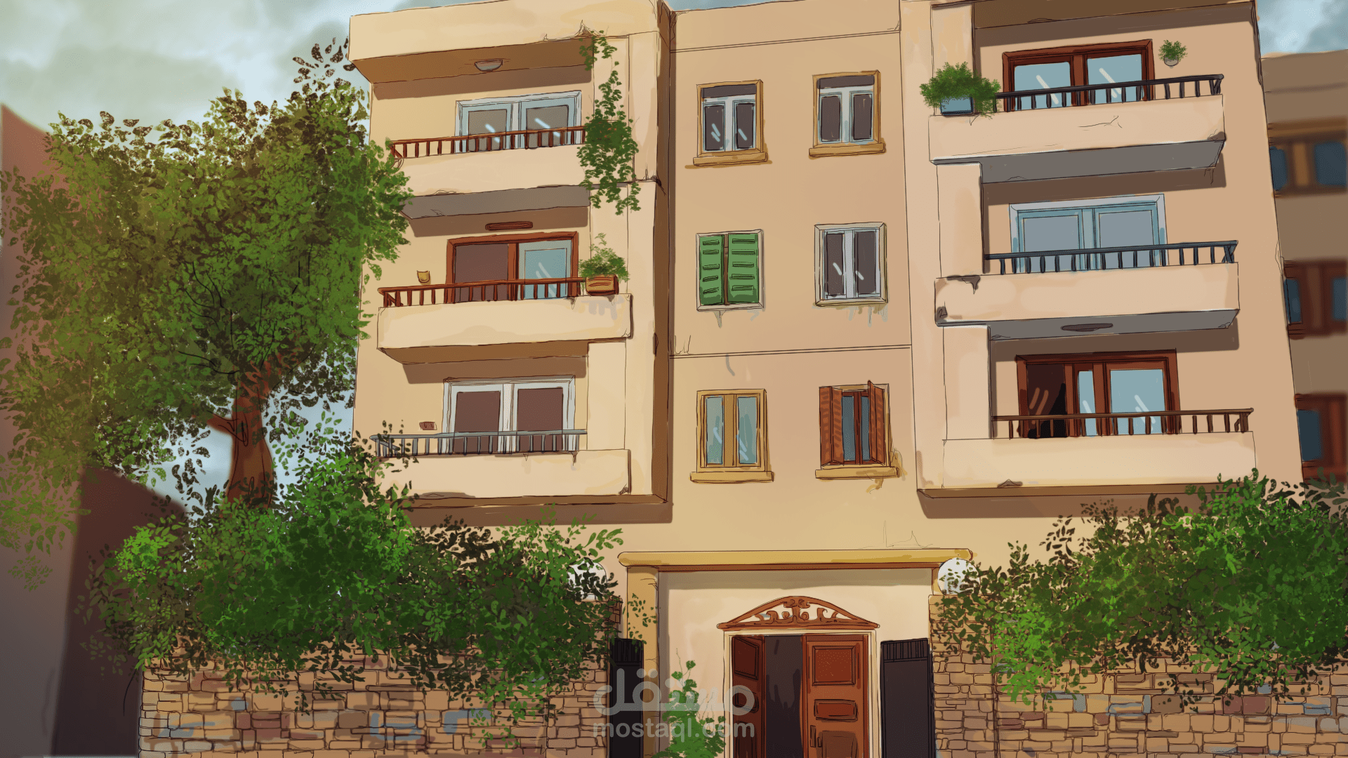 background (long shot)