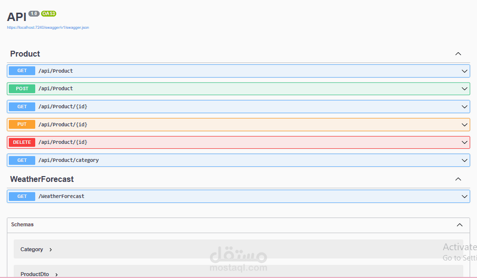 API small task of crud operations