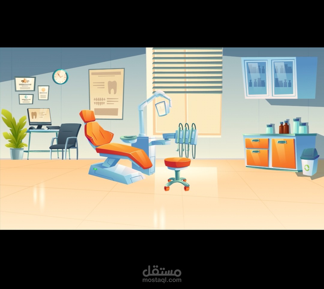 اعلان لصالح عيادة أسنان