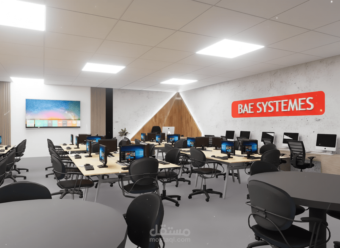 تصميم 3دي 3D لموقع شركة قائم