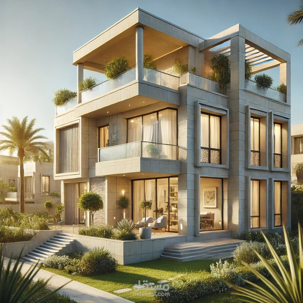 تصميم  خارجي لفيلا