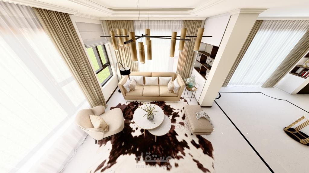 Living room with Kitchen