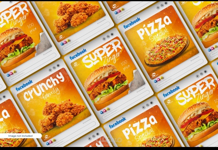 تصميم سوشيال مديا fast food