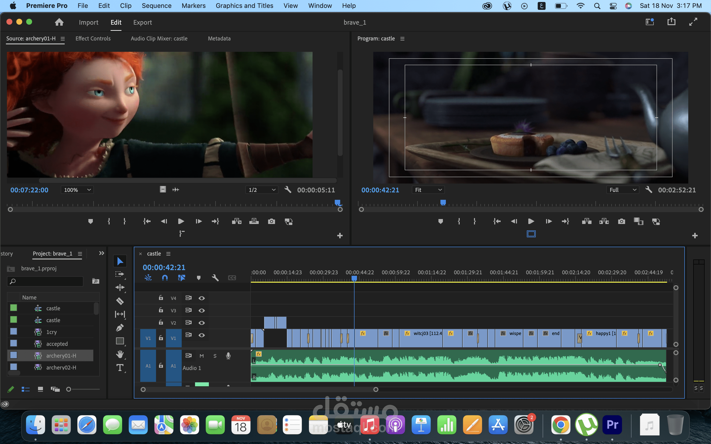 تصميم لفيلم الأنيميشن brave