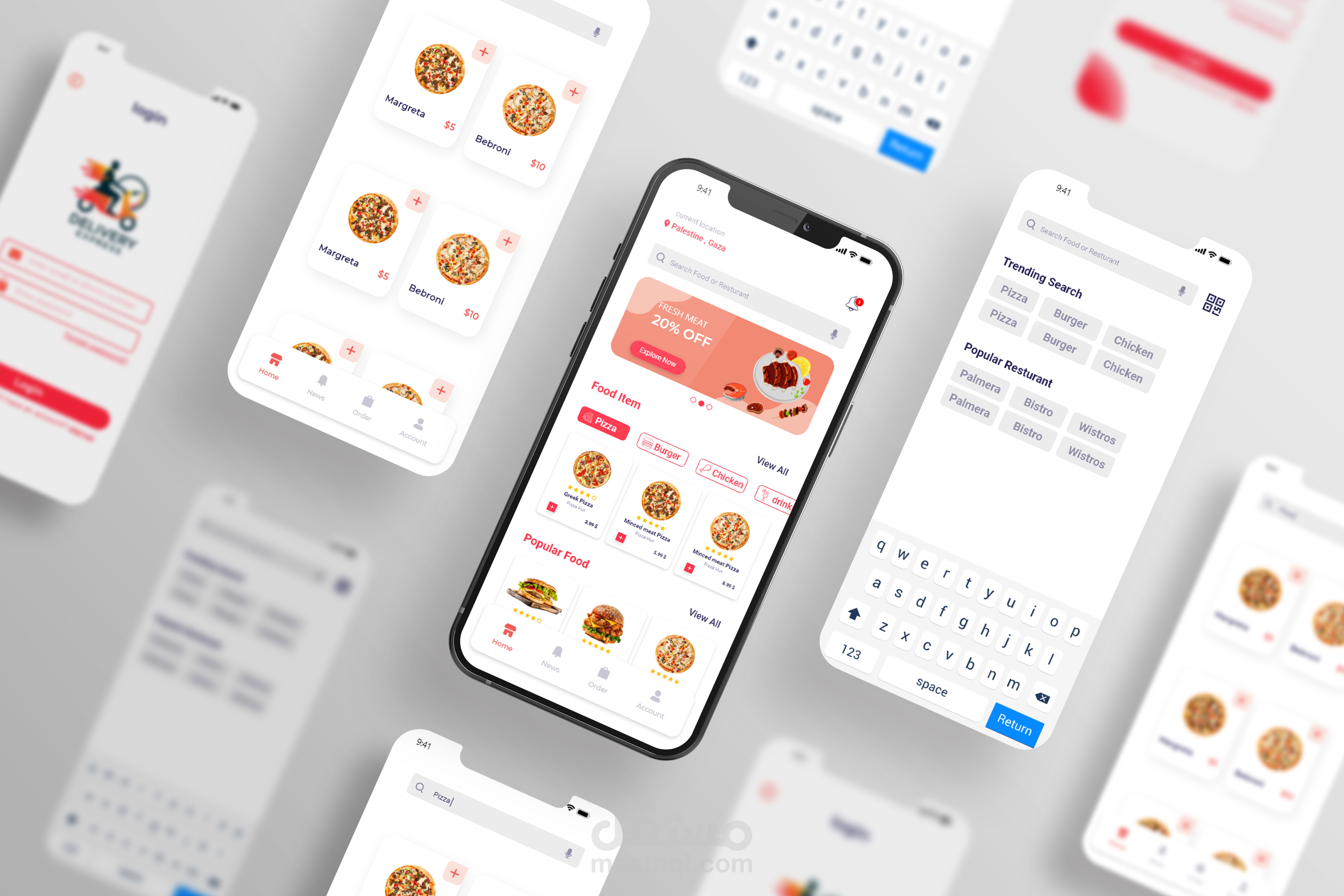 تصميم تطبيق ديلفري