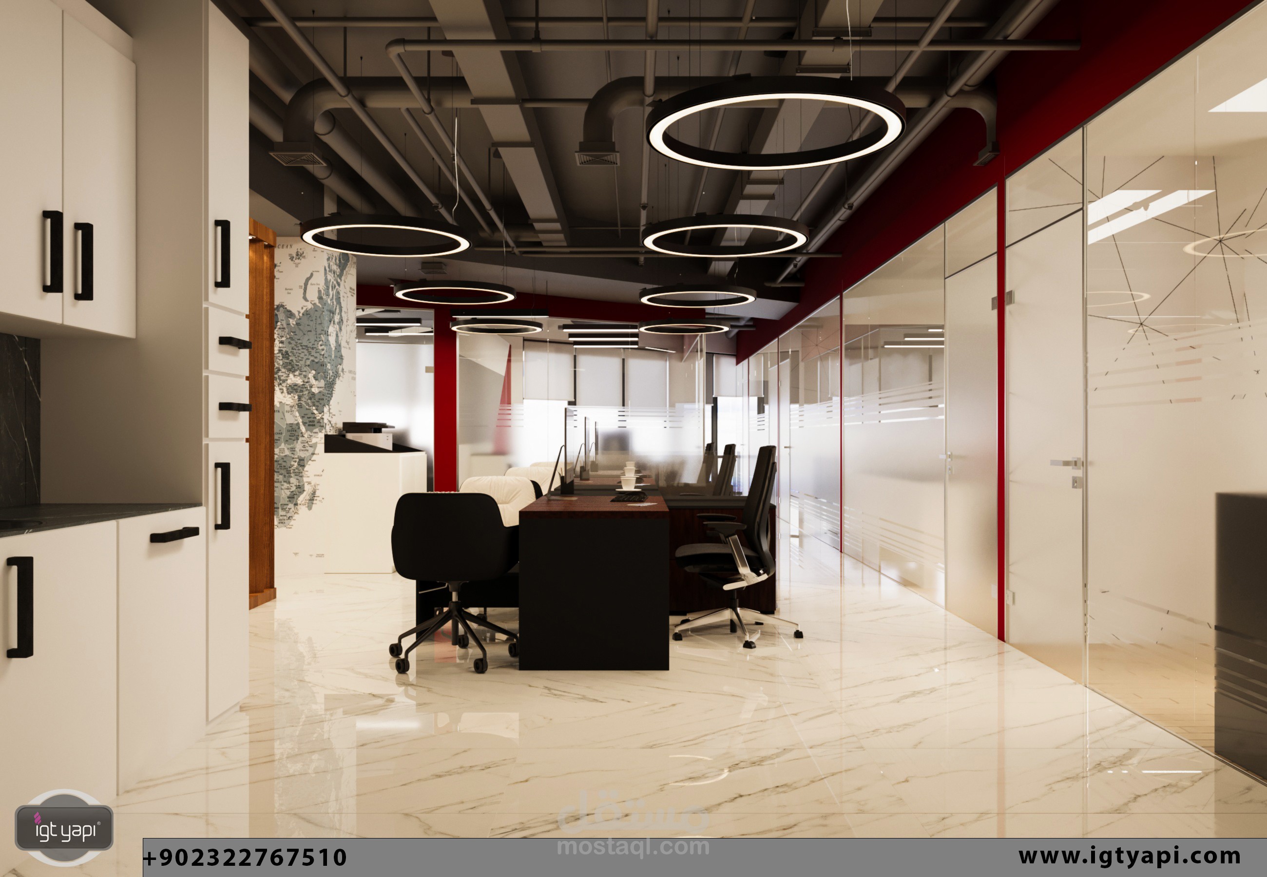 تصميم مكتب شركة DKT