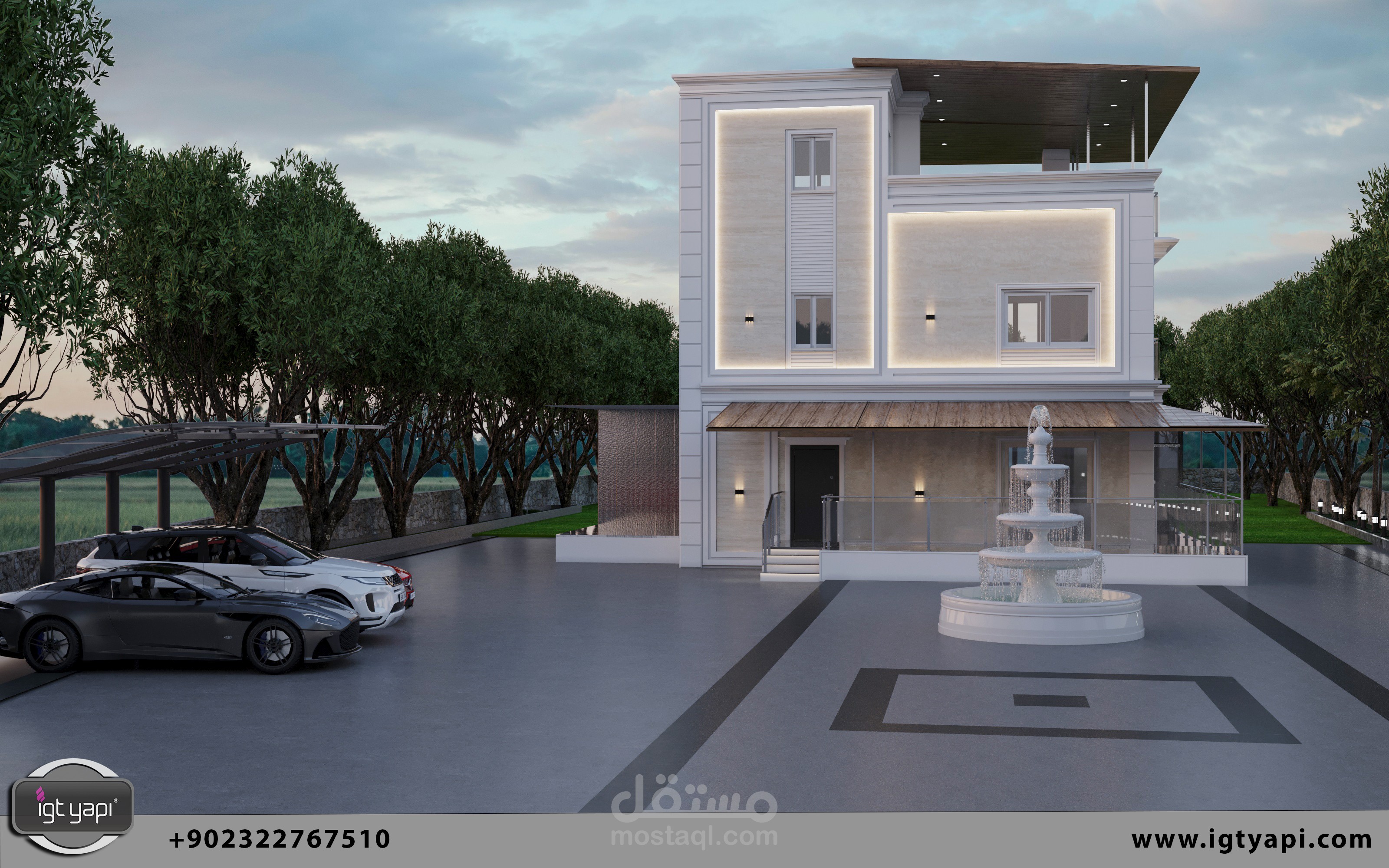 تصميم واجه فيلا