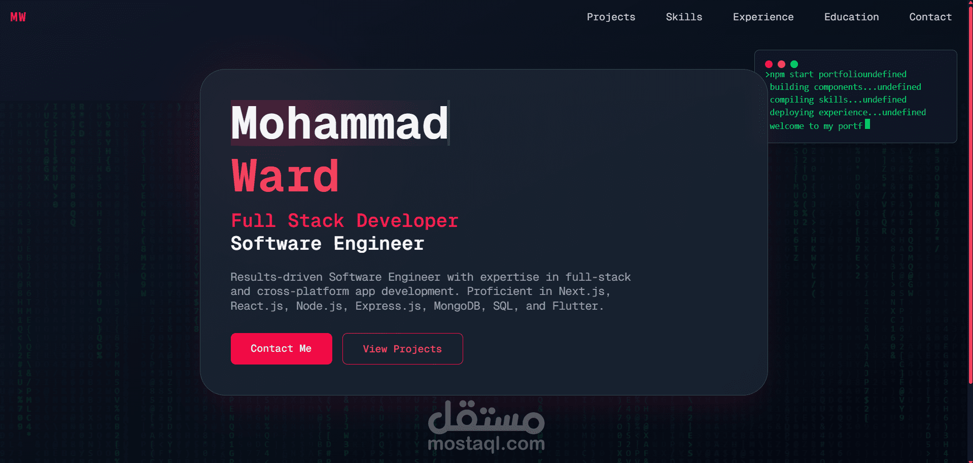 Advanced Portfolio With NextJs + GSAP Animations +ServerActions