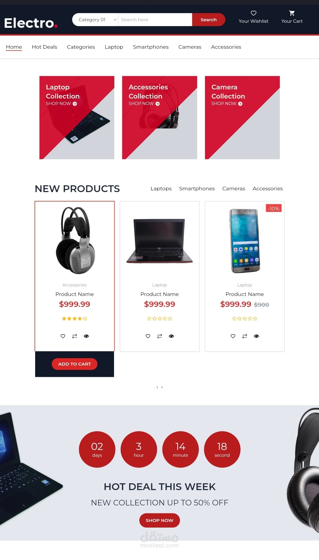 Electronics website