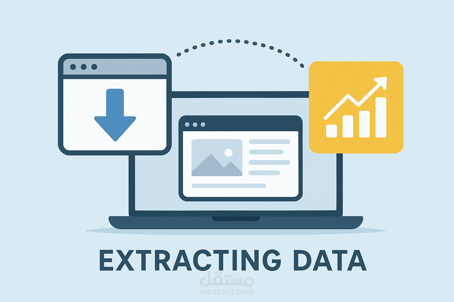 استخراج البيانات من مواقع الانترنت