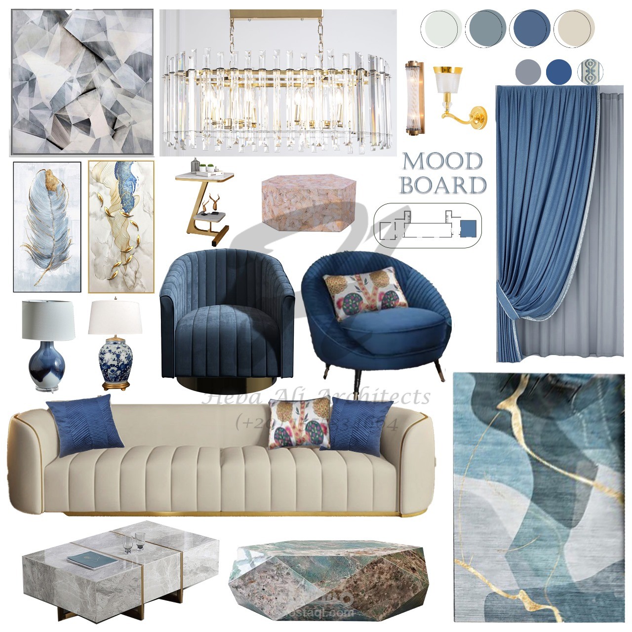 Mood boards for majlis