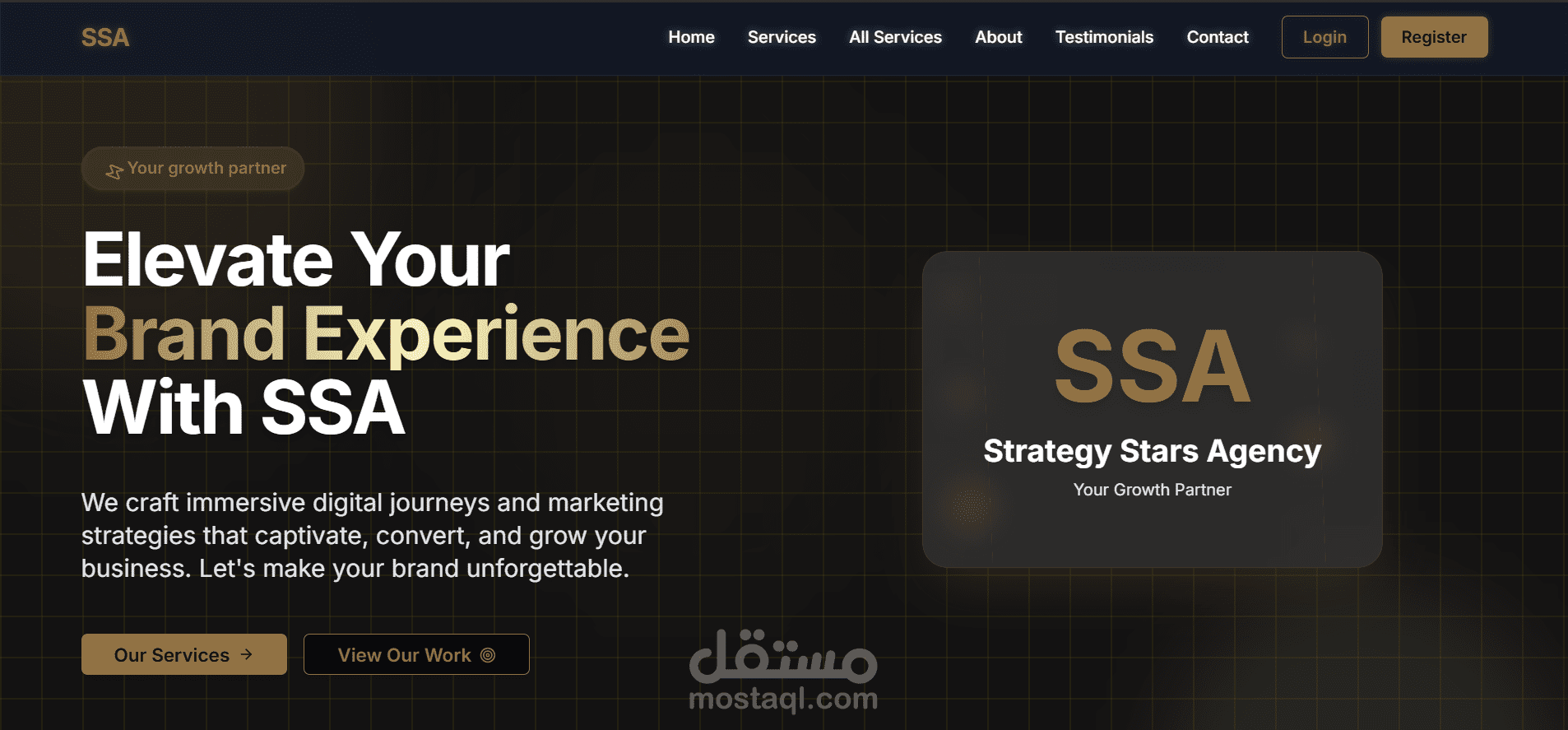SSA Marketing Agency Website