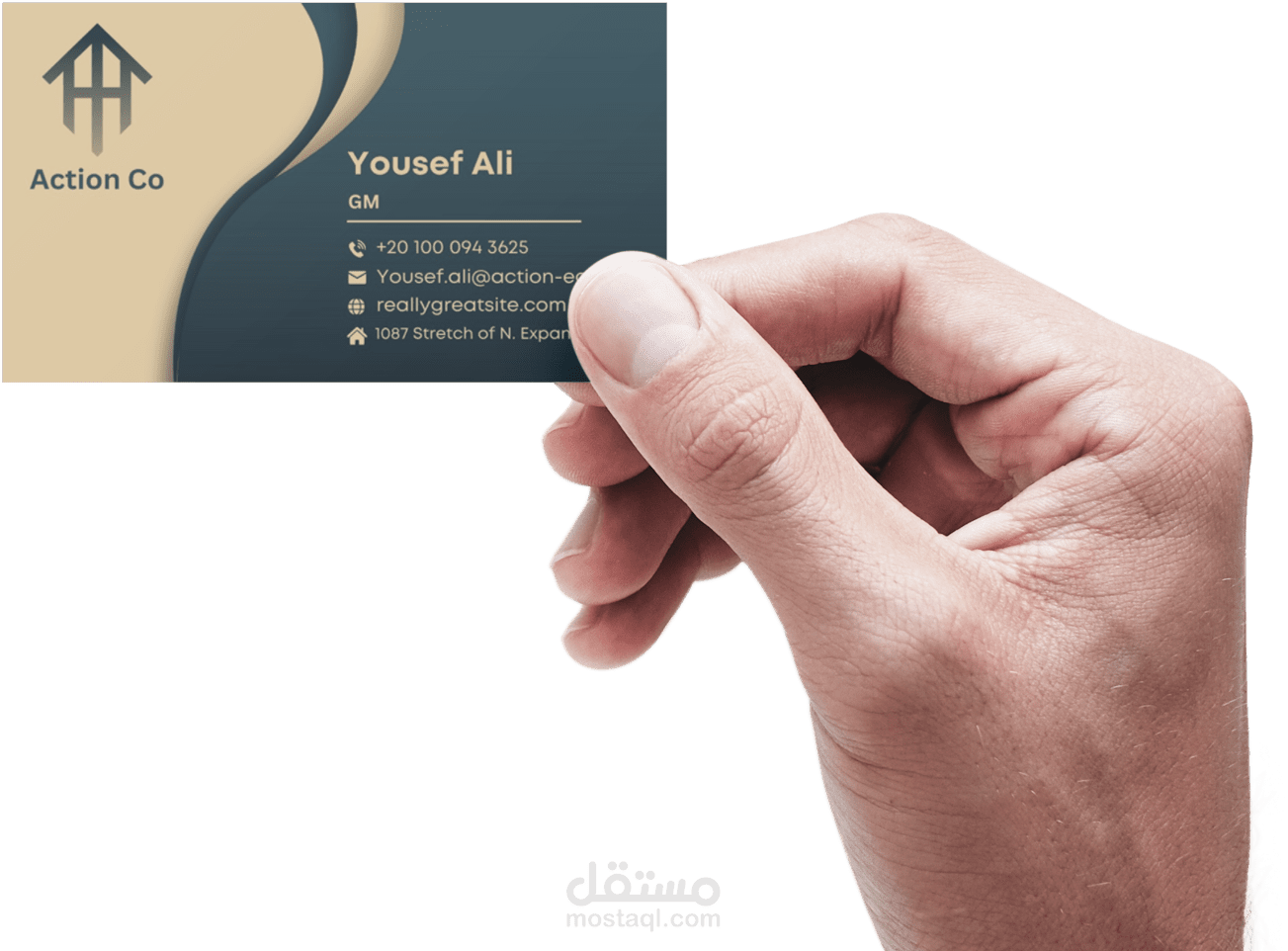 تصميم كارت عمل لعميل