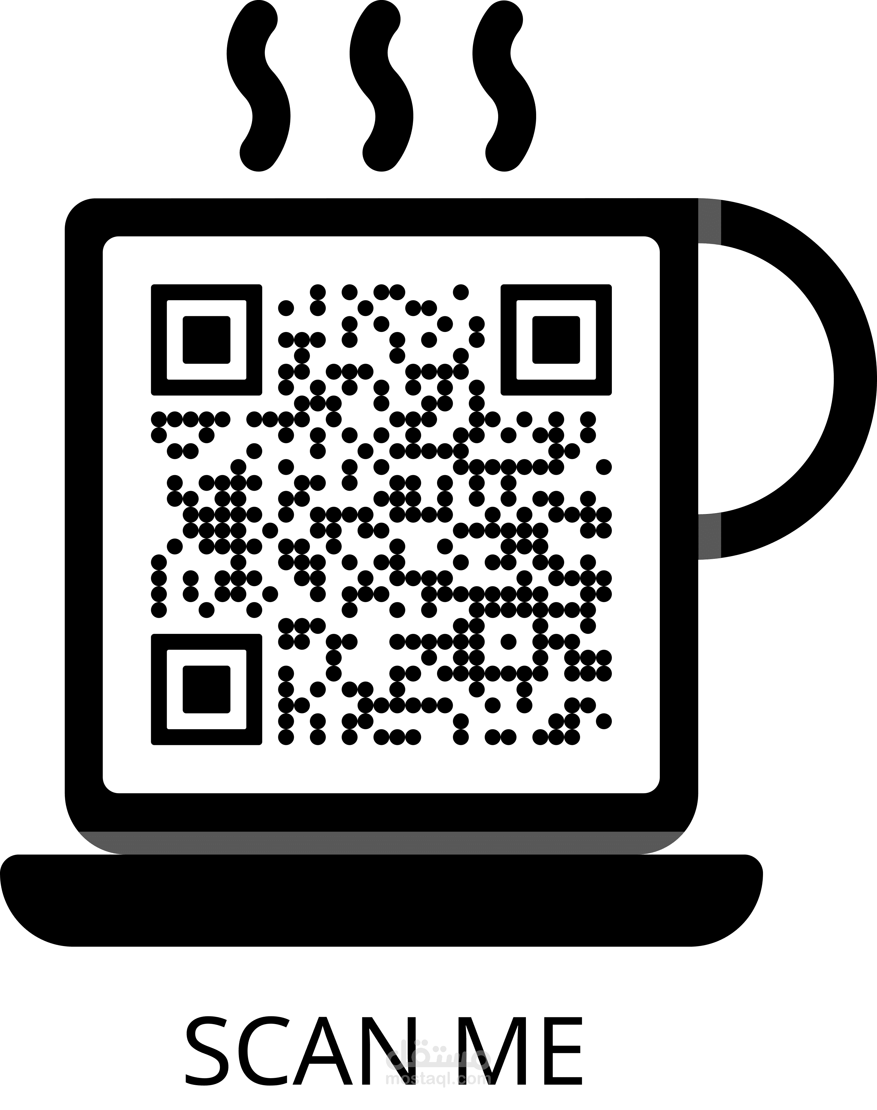 عمل Qr code لكافيه