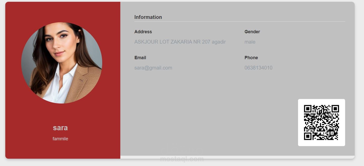 realisation d'un site web pour le scan d'un code qr