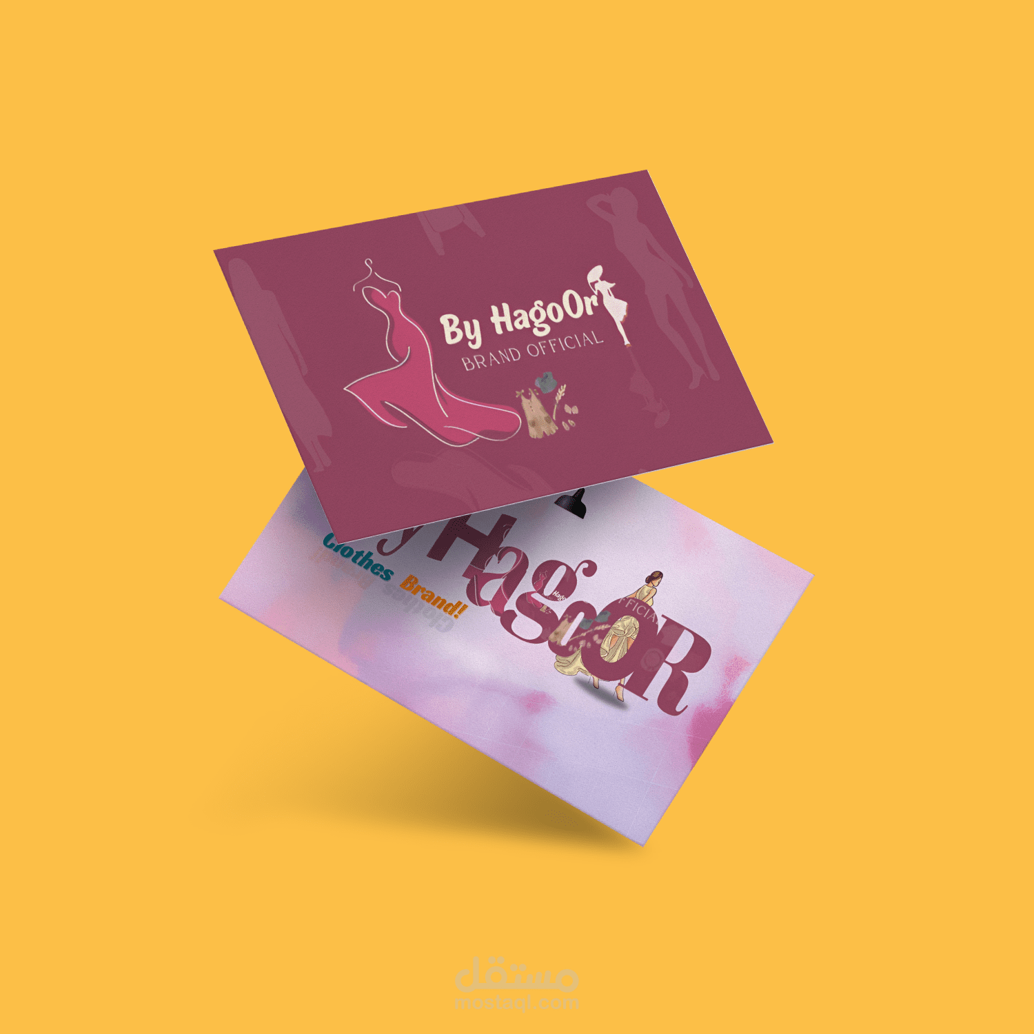 bussiness card for women clothes brand