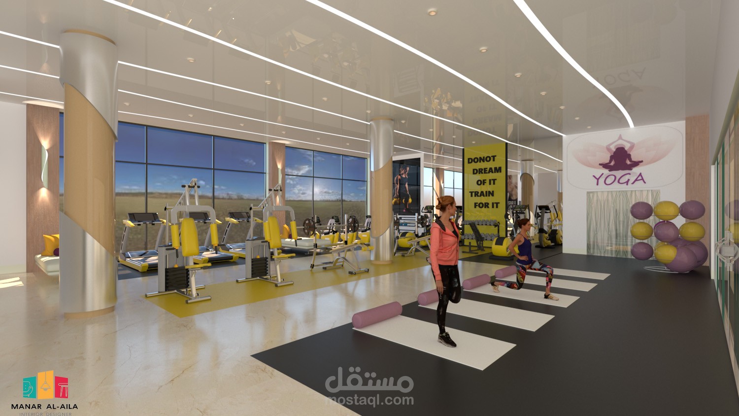 تصميم صالة رياضية