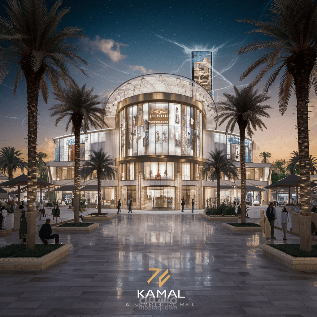 تصميم اعلان لمول تجاري في مدينة قنا ويكون اسم المول "الكمال"