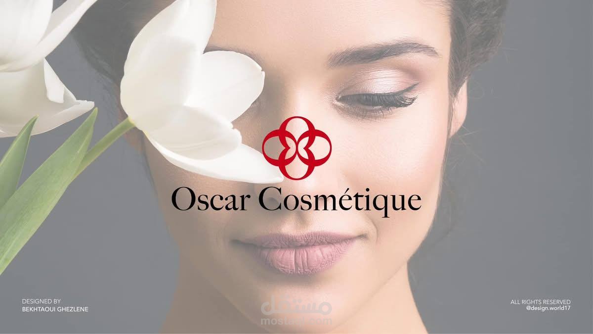 تصميم شعار و هوية بصرية لمحل بيع مستلزمات العناية بالبشرة و الماكياج