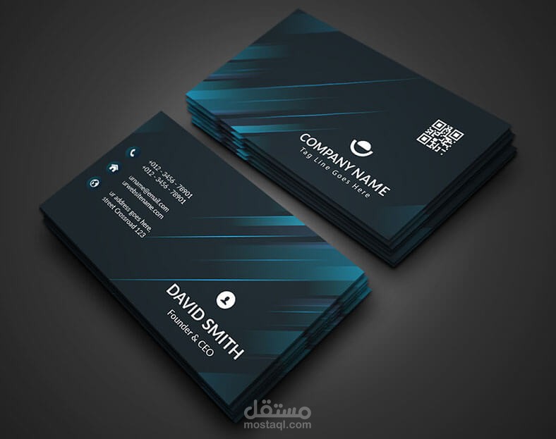 تصميم business card احترافي