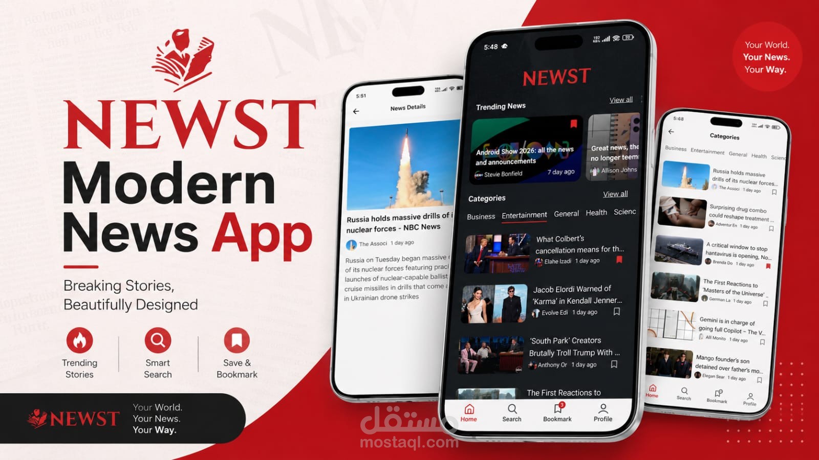 تطوير تطبيق اخباري سريع وداعم باستخدام flutter