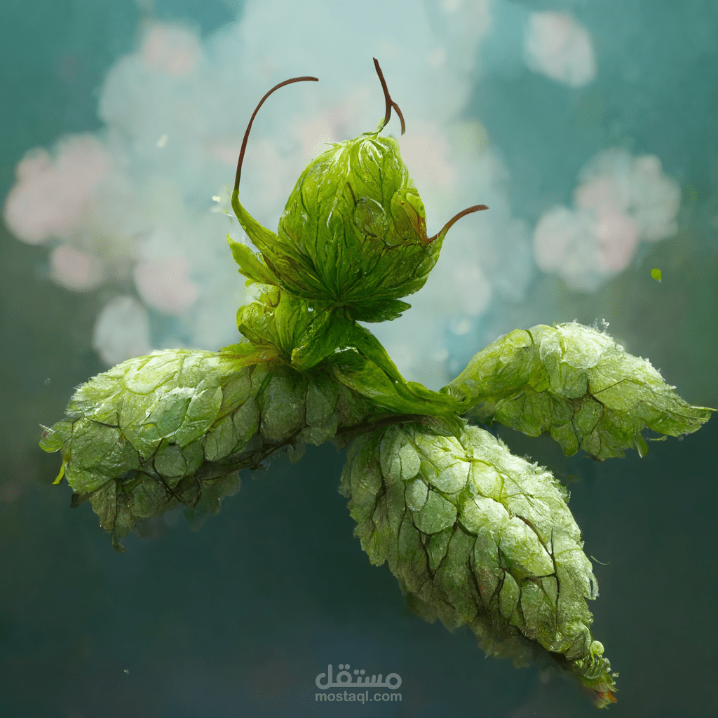 (digital art ai (meticulously painted plant