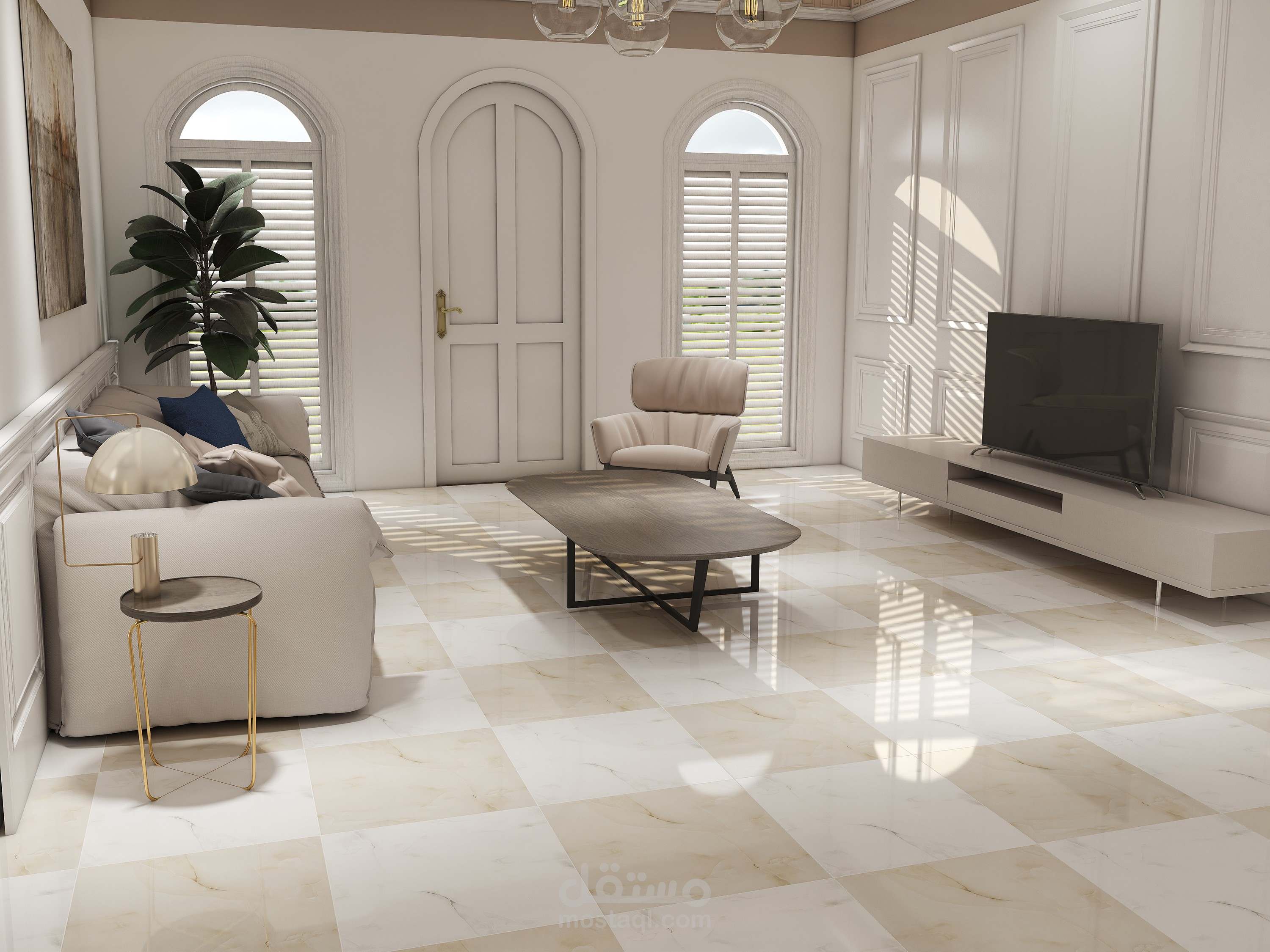 تصميم غرفة المعيشة