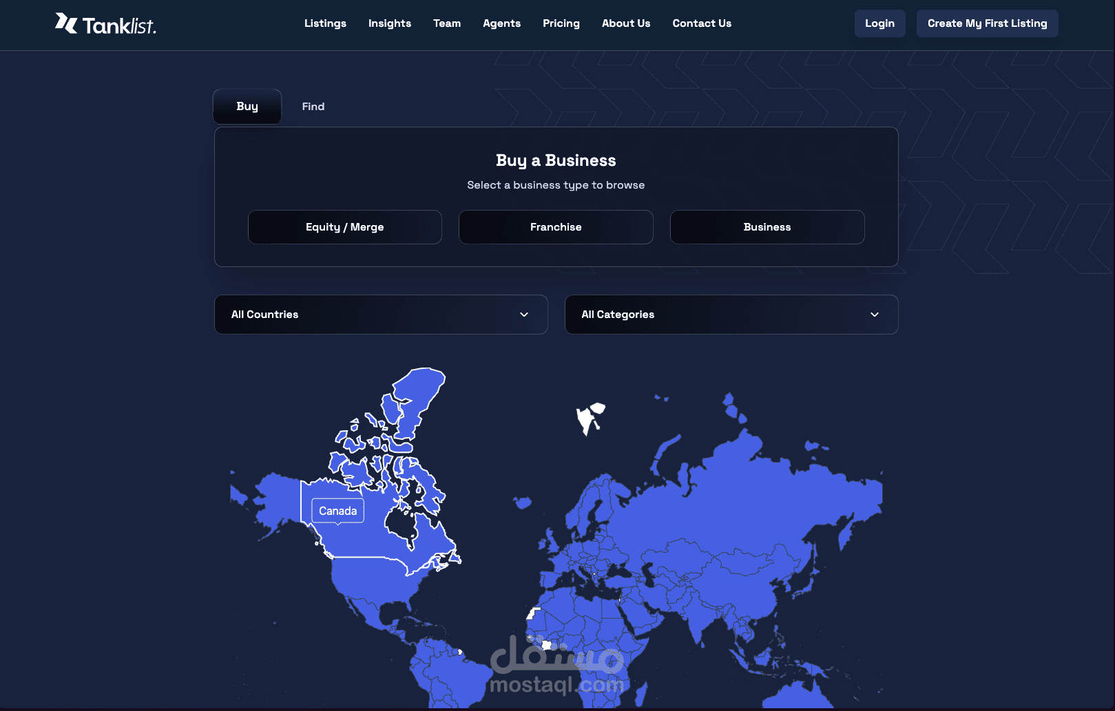 سوقك العالمي لشراء وبيع الشركات — بسيط، موثوق، متاح TankList