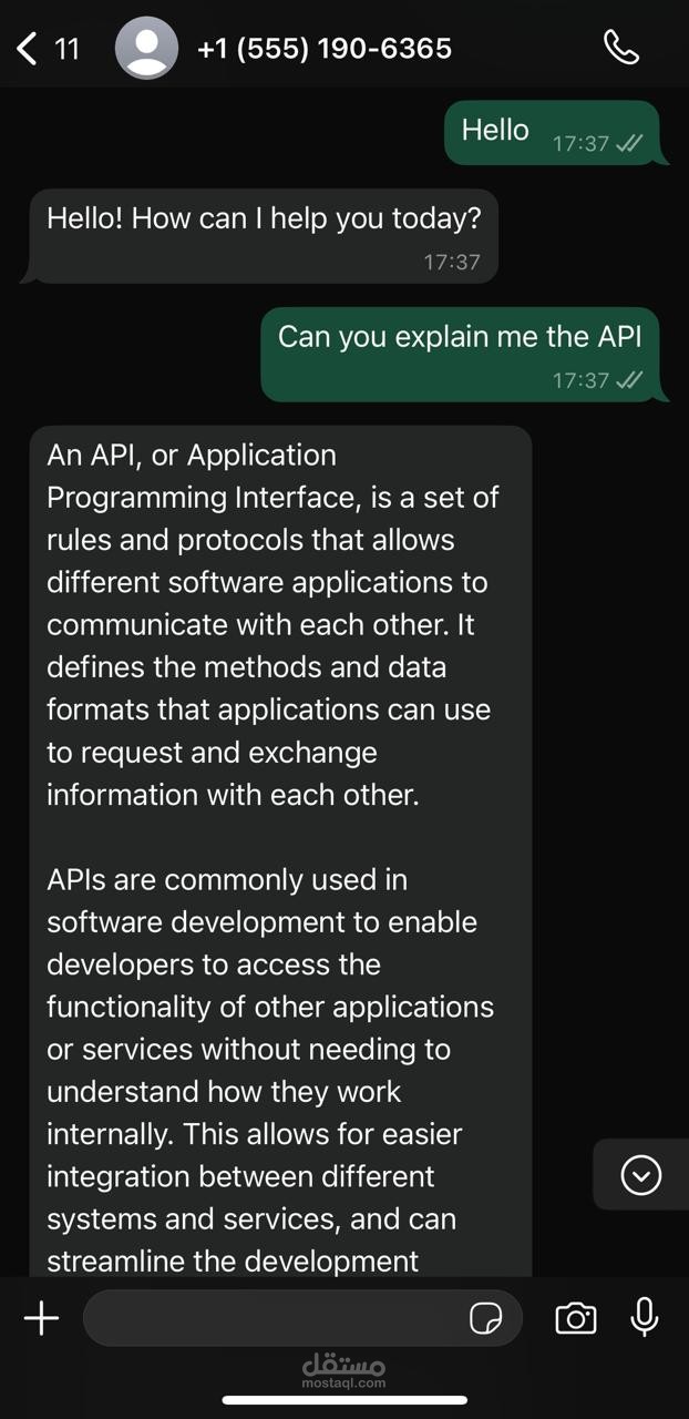 AI-Powered WhatsApp Chatbot – Smart Customer Engagement