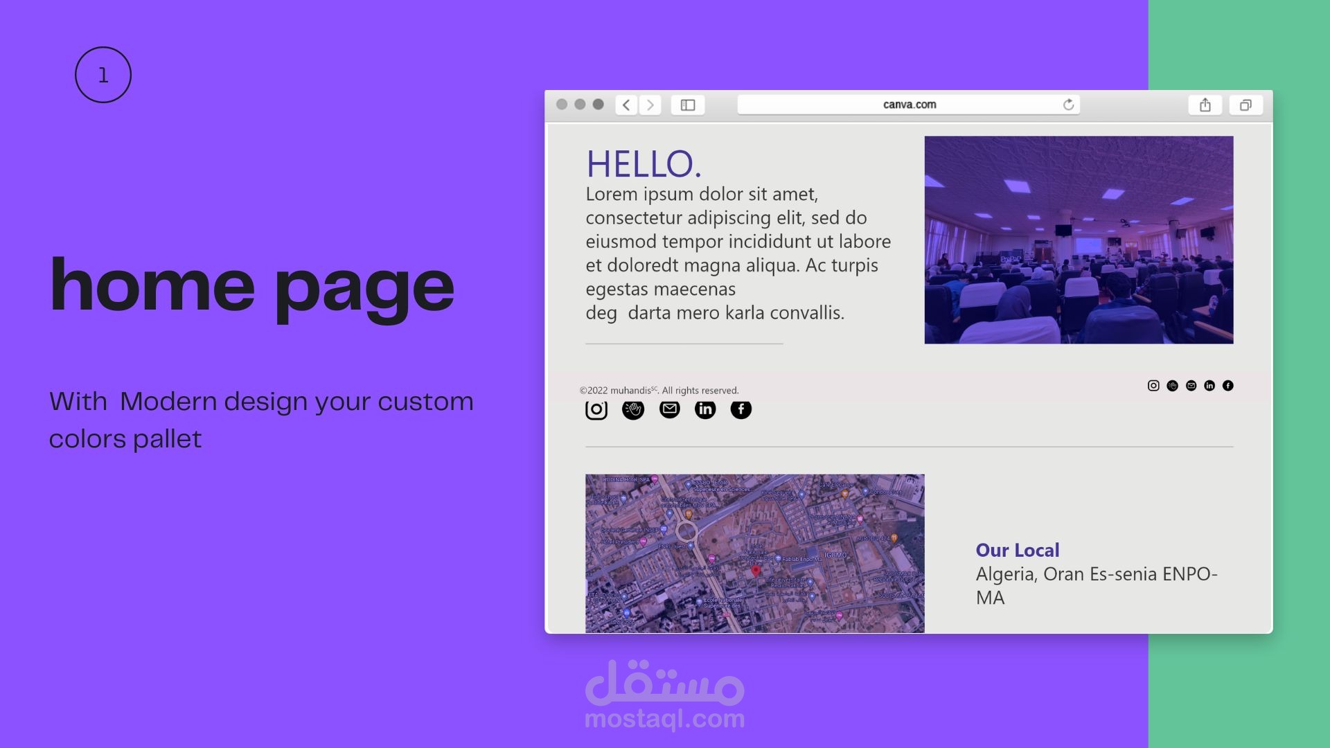 انشاء موقع تعريفي للشركة او نادي علمي Identity web site