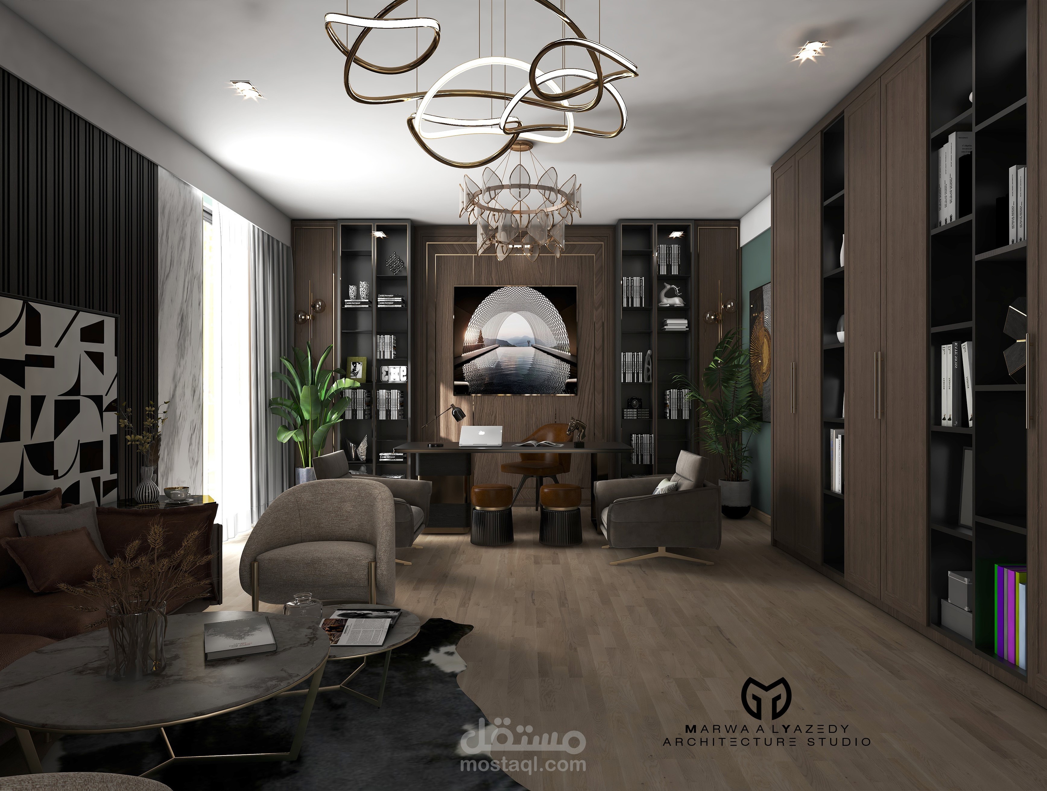 مكتب إداري وغرفة إجتماعات