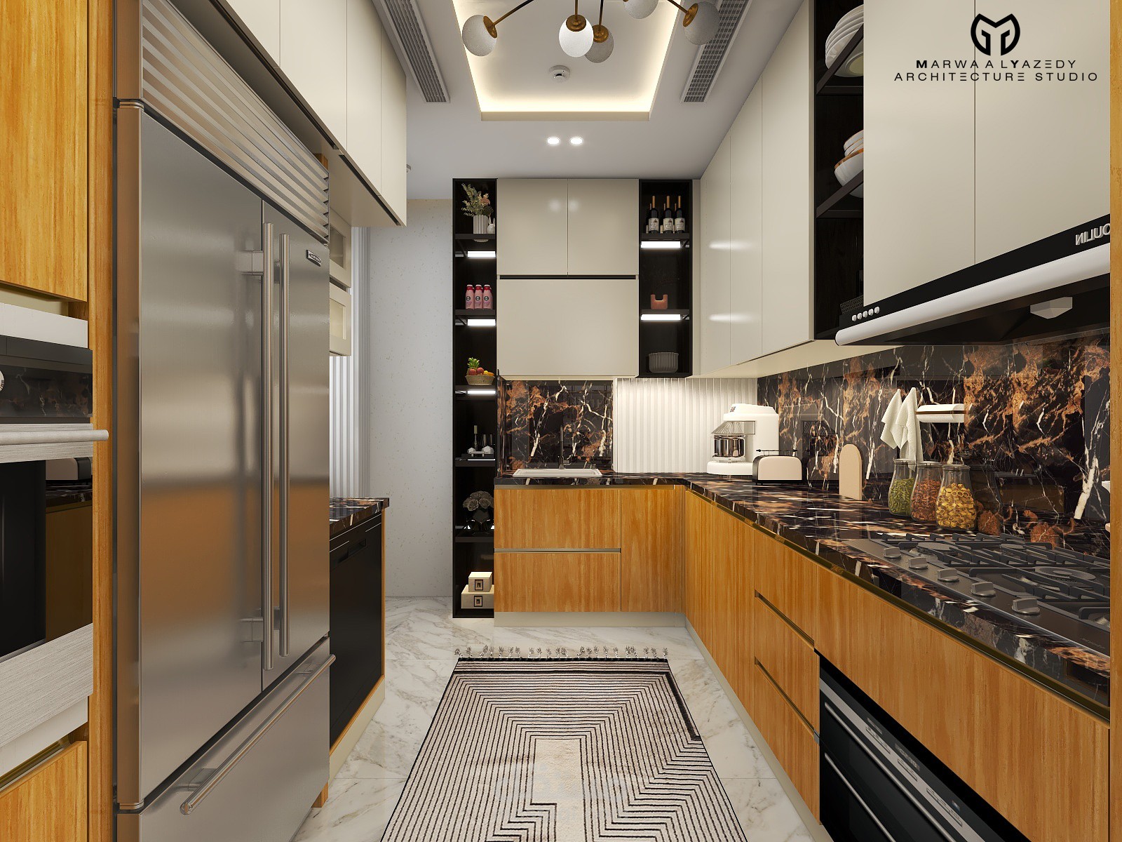 مقترحين لتصميم مطبخ