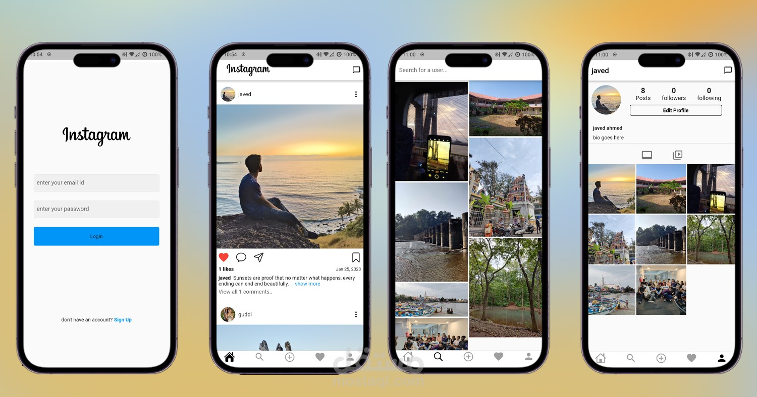تطبيق تواصل اجتماعي.