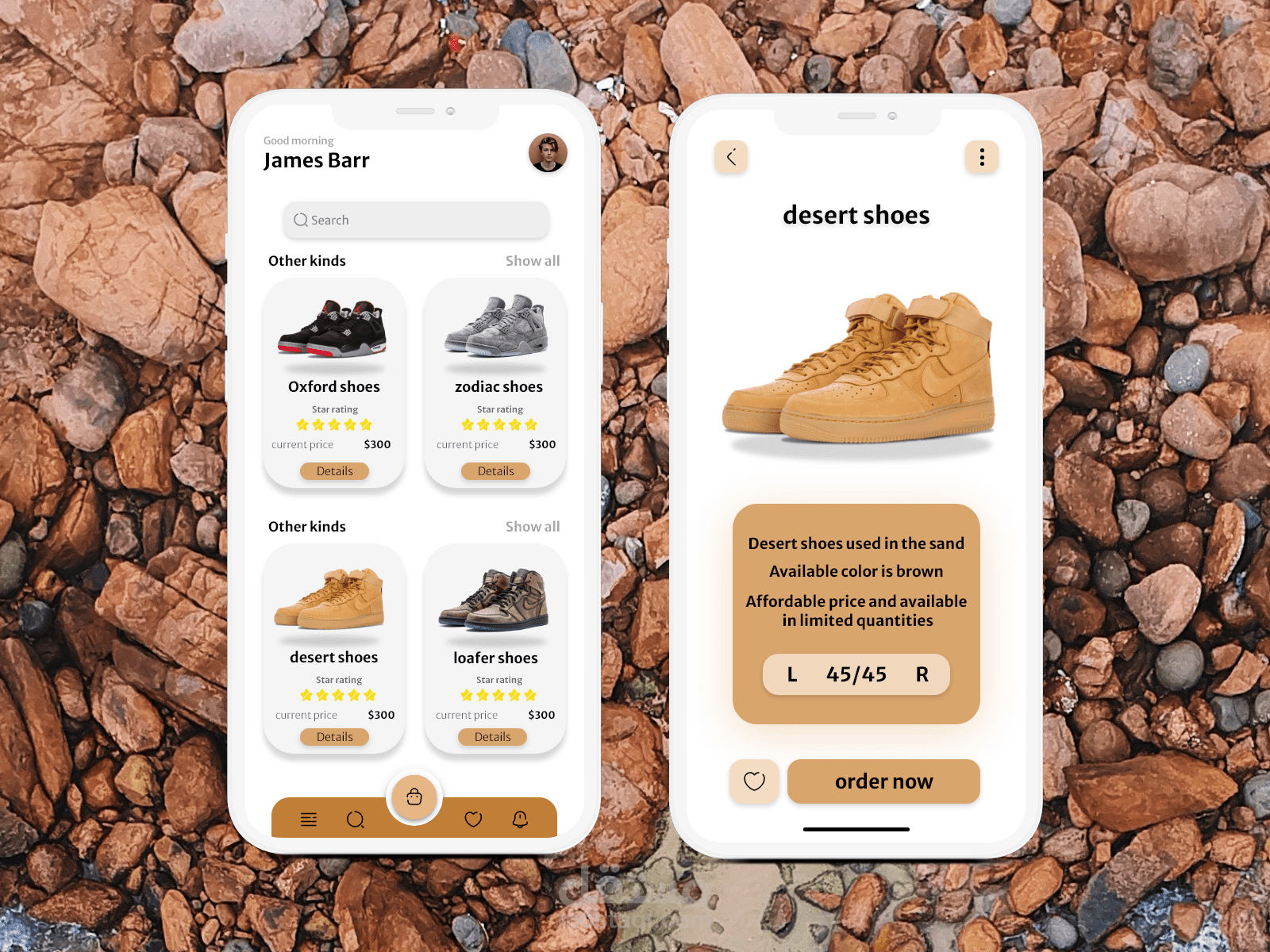 واجهات موبايل من تصميمي  | Mobile interfaces designed by me