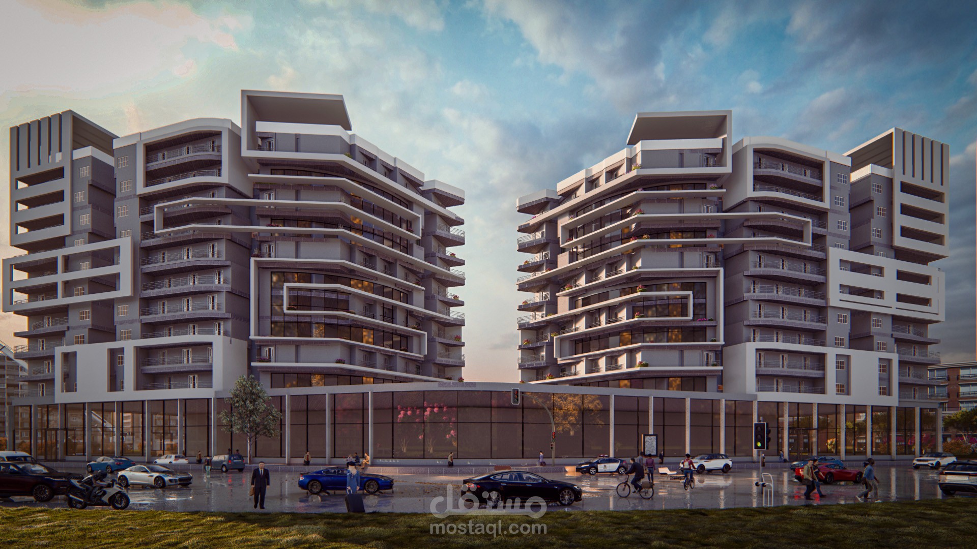 برج تجاري أداري سكني