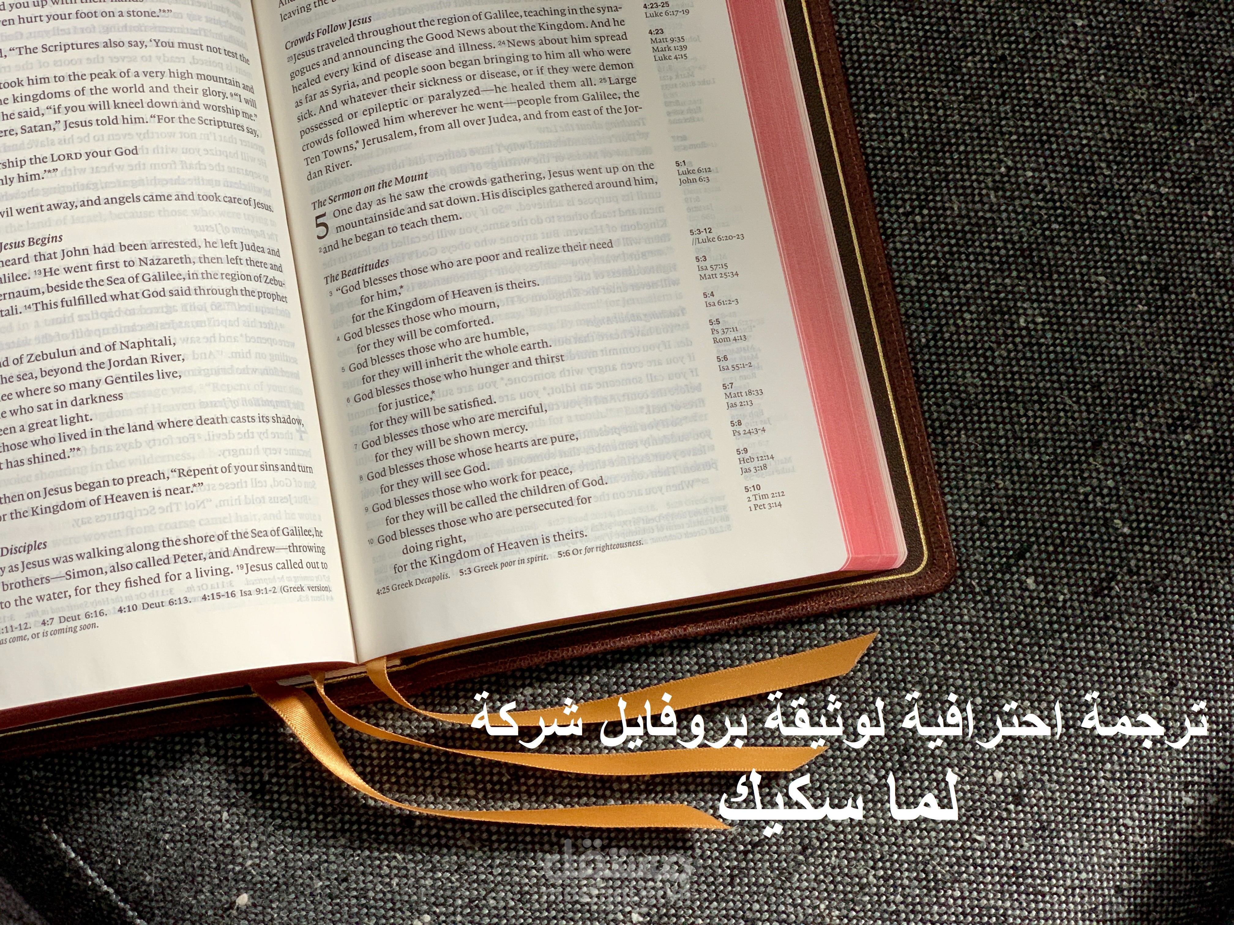 ترجمة احترافية لوثيقة بروفايل شركة