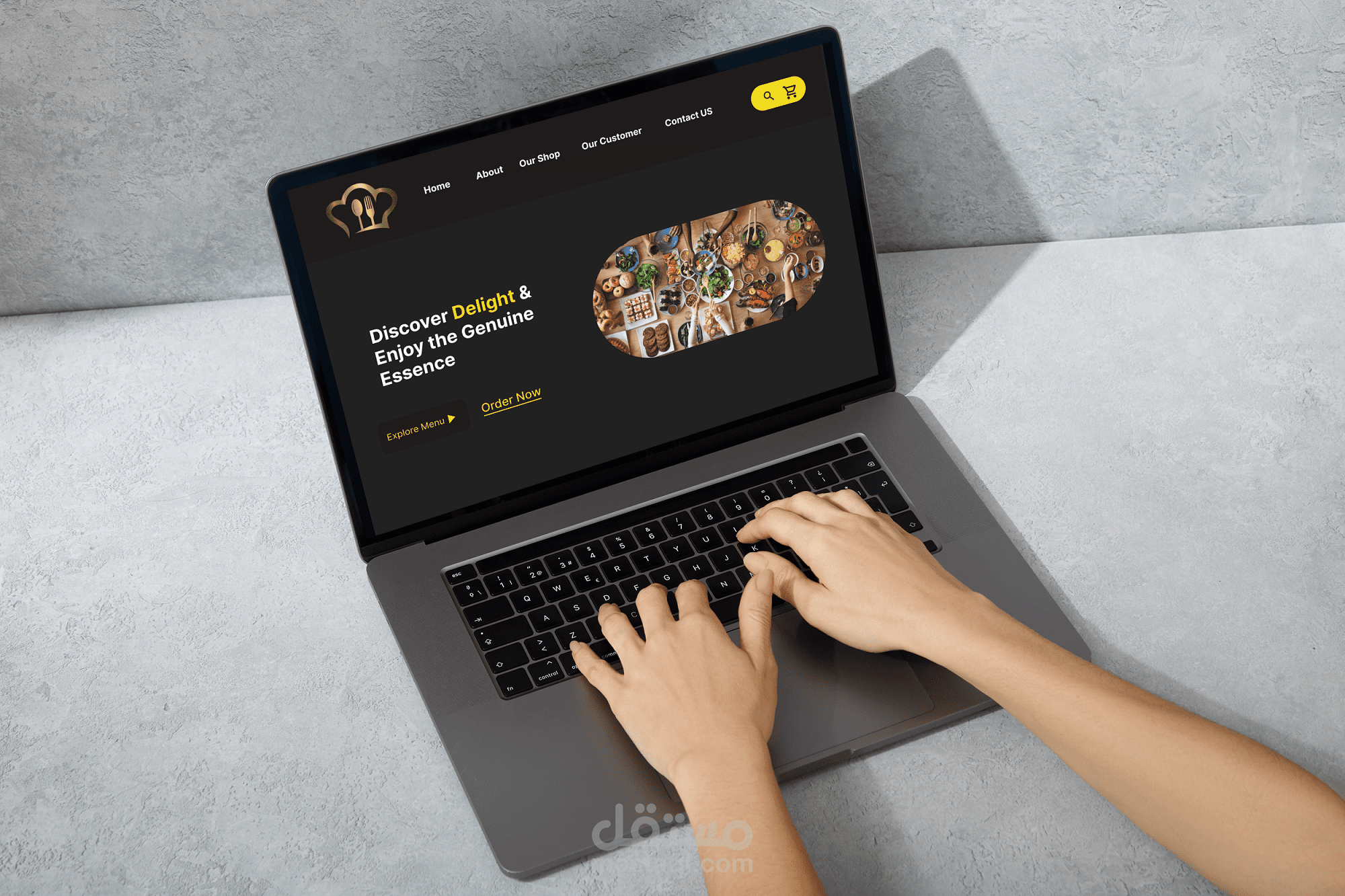 برمجة موقع مطعم