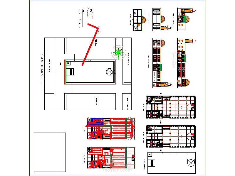 العمل عبارة عن ملف الهندسة المعمارية لأخذ رخصة بناء.