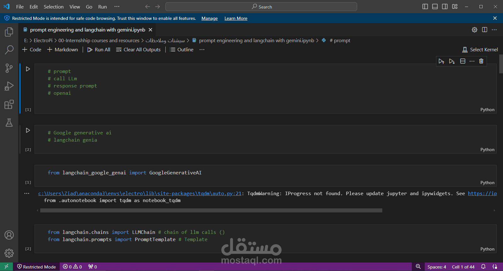 Prompt Engineering and langchain
