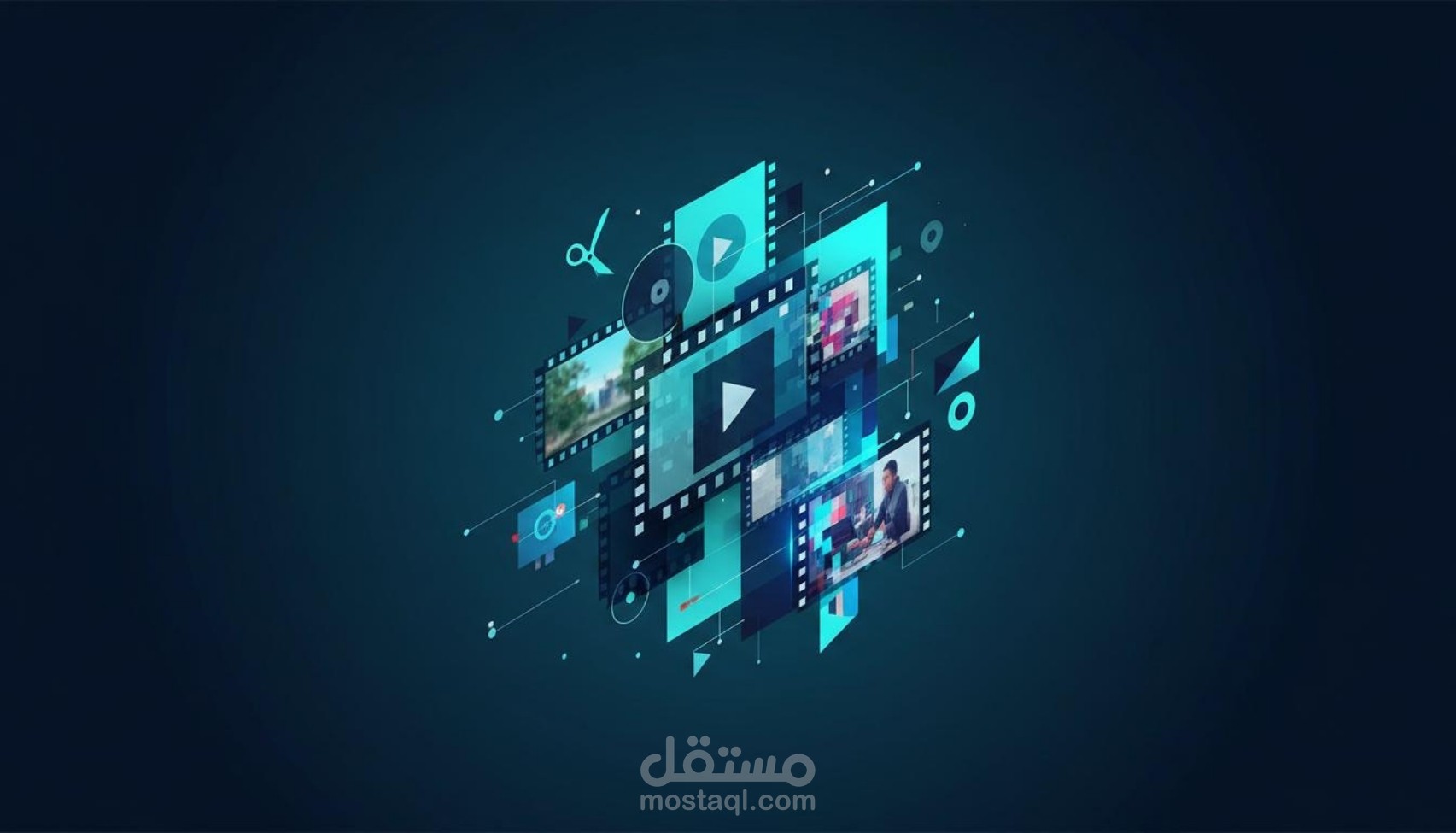 "صناعة تجربة بصرية وصوتية متكاملة (تعليق صوتي احترافي + مونتاج سينمائي)"