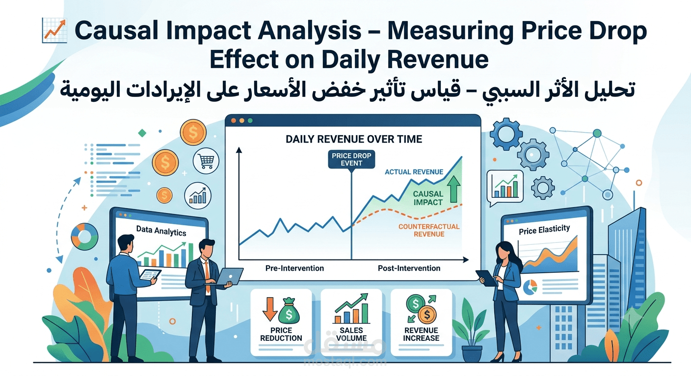 Causal Impact Analysis – Measuring Price Drop Effect on Daily Revenue