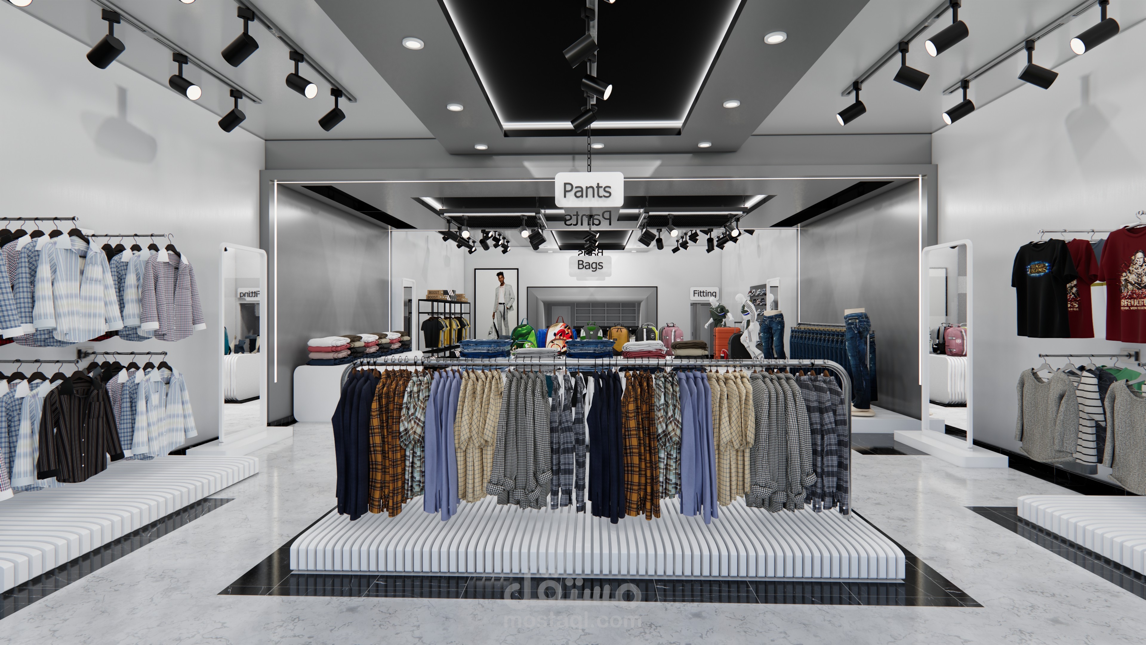 محل ملابس رجالى