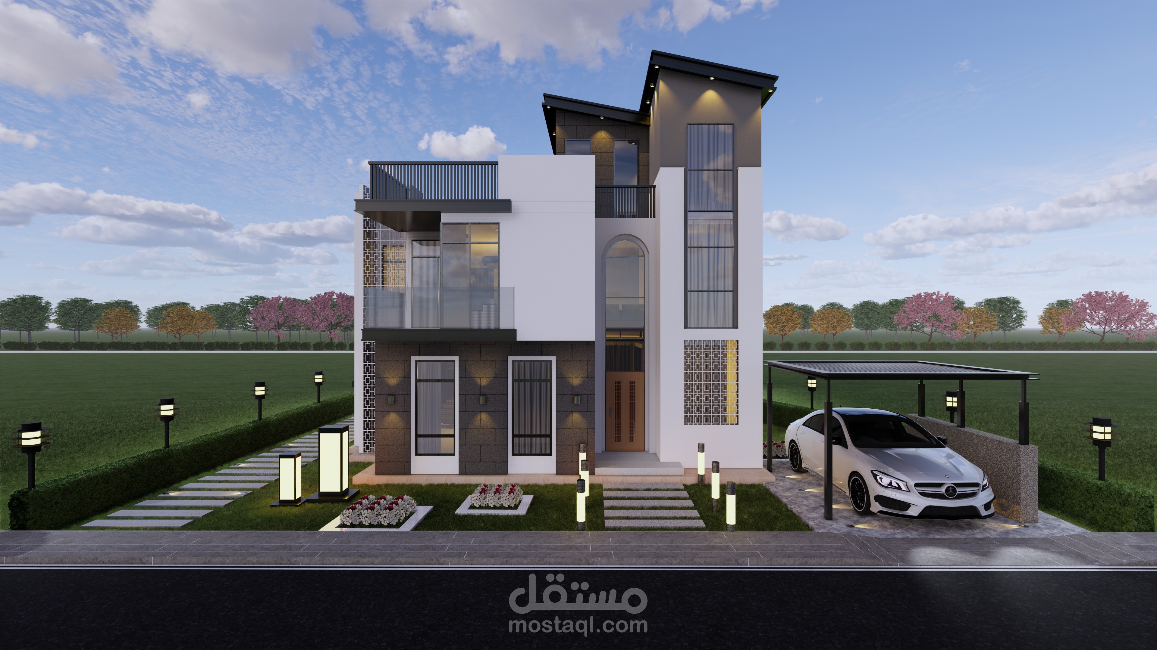 واجهة فيلا مودرن