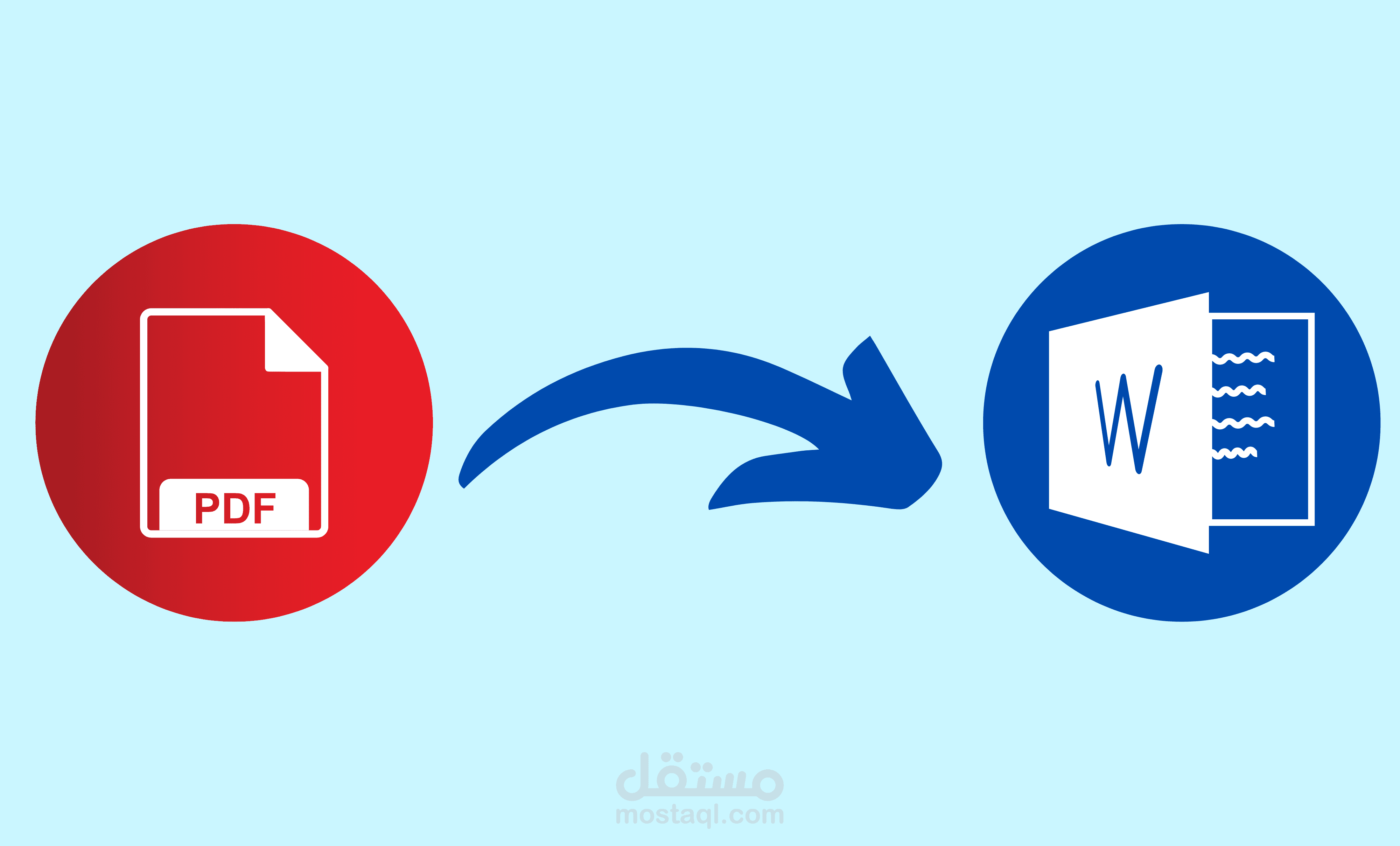 تحويل اي ملفات PDF الي ملفات WORD و العكس