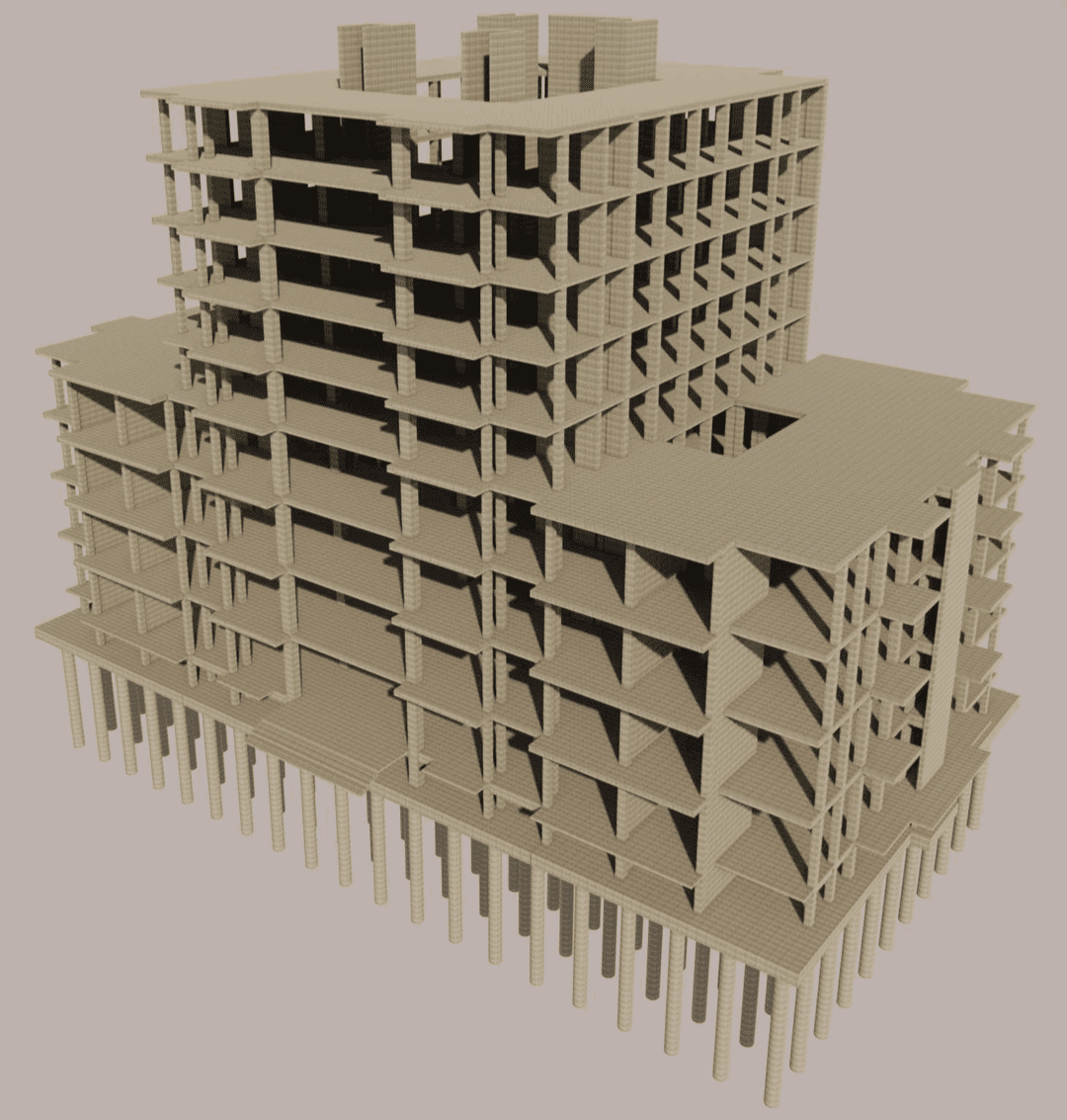 من أعمالي في مجال Revit -BIM المعماري والانشائي واخراج اللوحات