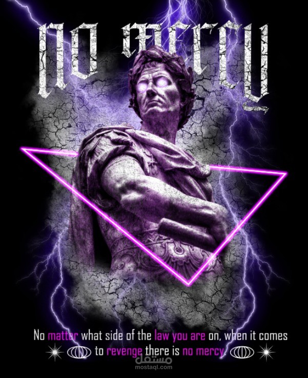 No Mercy Streetwear T-shirt Design