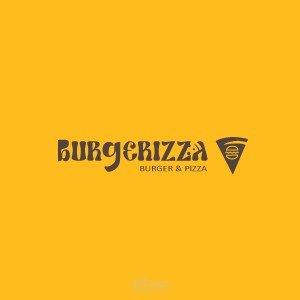تصميم شعار لمطعم وجبات سريعه (BURGERIZZA)
