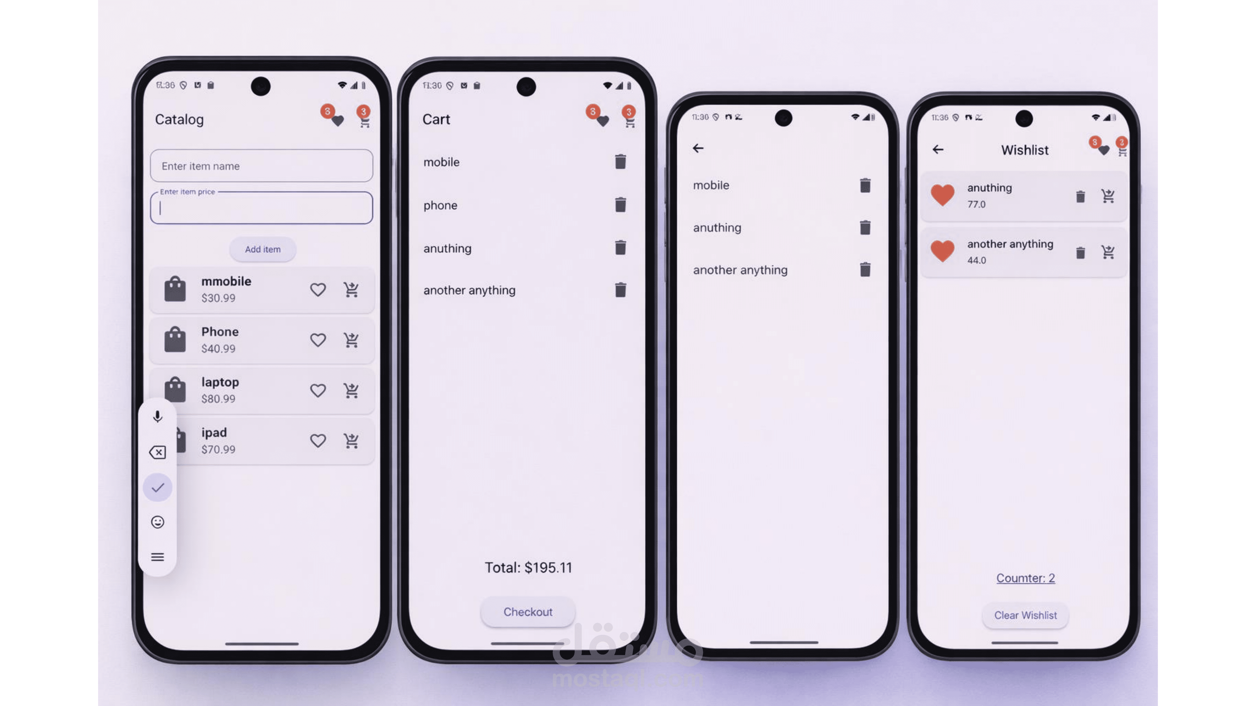 تطبيق متجر إلكتروني للموبايل (E-commerce Mobile App)