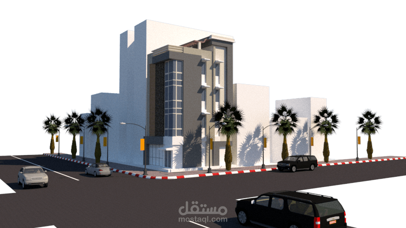 تصميم واجهة مبنى إداري